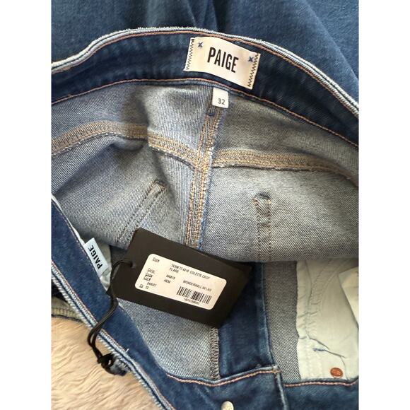 New Paige Jeans Women's 32 Colette Crop Flare in Wonderwall Raw Live Hem - Picture 4 of 8